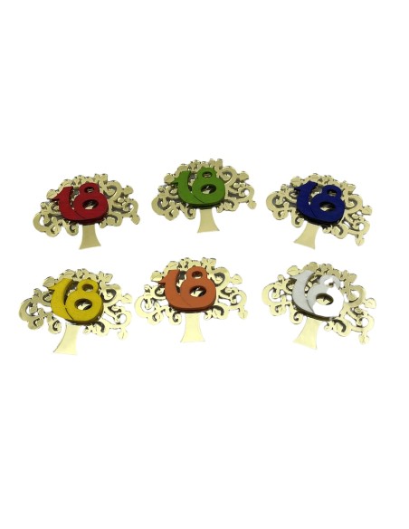 12 Magnete albero numero 18