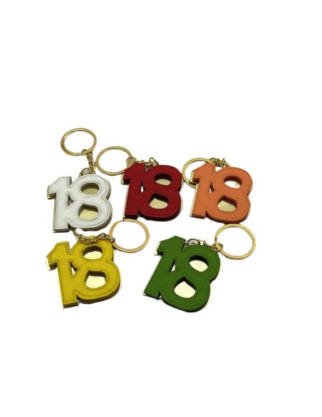 12 Portachiavi numero 18