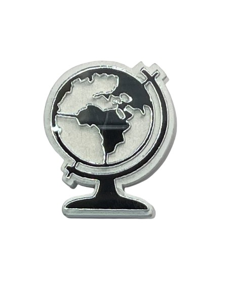 12 Applicazioni mappamondo argento