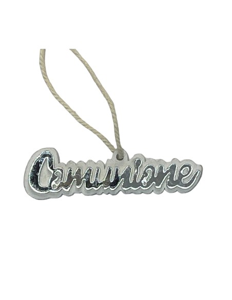 12 Applicazione scritta comunione argento