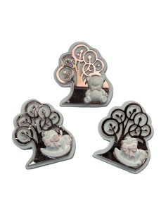 12 Magnete tris albero rosa