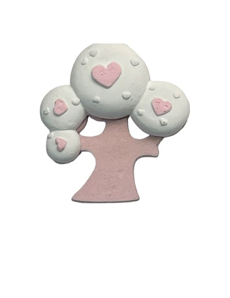 12 Gesso albero rosa