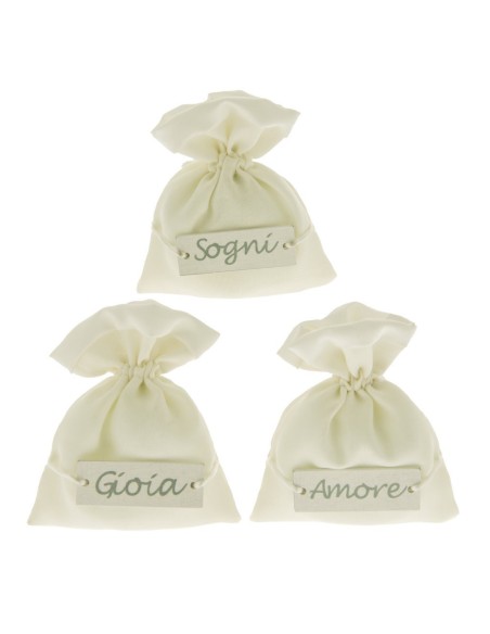 12 Sacchetti scritte assortite
