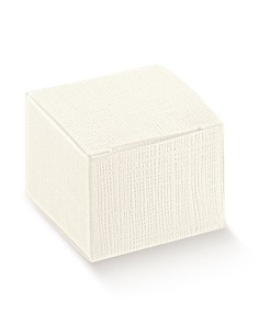 10 Scatole seta bianca 12X12X15
