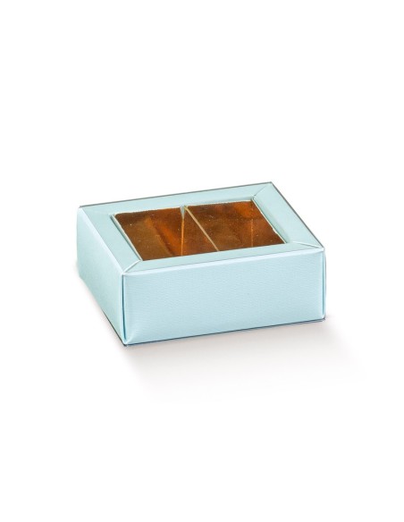 10 Scatole divisorio azzurre 6x5x3