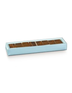 10 Scatole divisorio azzurre 24x5x3