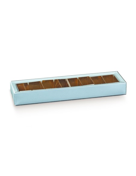 10 Scatole divisorio azzurre 24x5x3