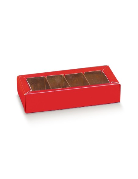 10 Scatole divisorio rosso 12x5x3