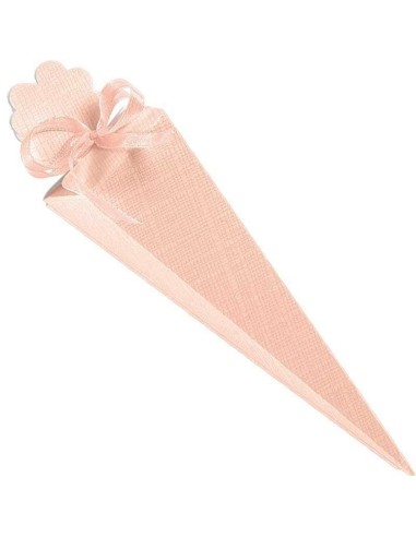 10 Scatole cono rosa