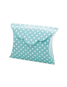 10 Scatole busta pois acqua marina