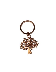 10 Portachiavi albero rosa gold